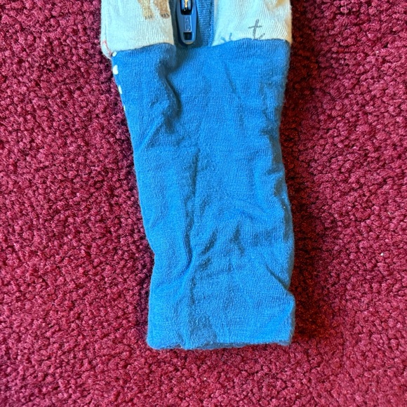 Angel Dear Kids Footie with Blue and Cream - Picture 6 of 6